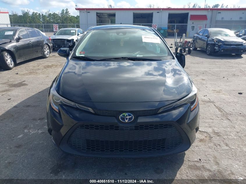 2021 Toyota Corolla Hybrid Le VIN: JTDEAMDE2MJ011016 Lot: 40851510