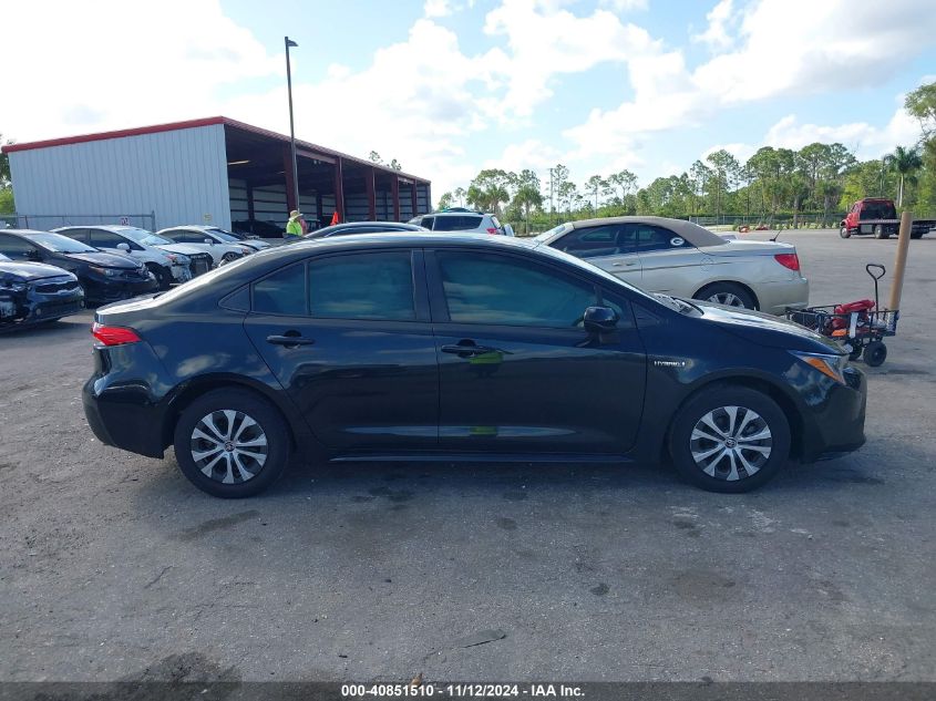 2021 Toyota Corolla Hybrid Le VIN: JTDEAMDE2MJ011016 Lot: 40851510