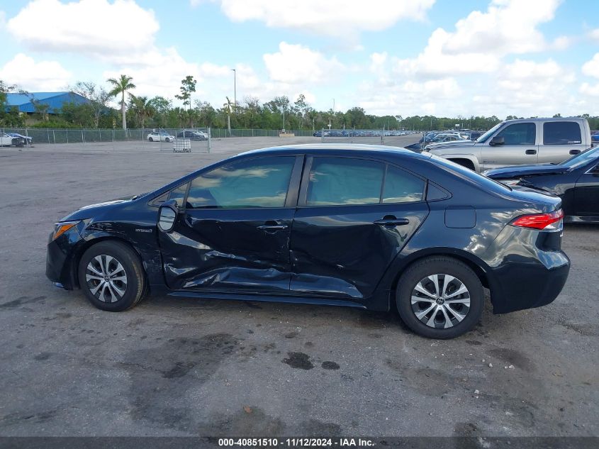 2021 Toyota Corolla Hybrid Le VIN: JTDEAMDE2MJ011016 Lot: 40851510