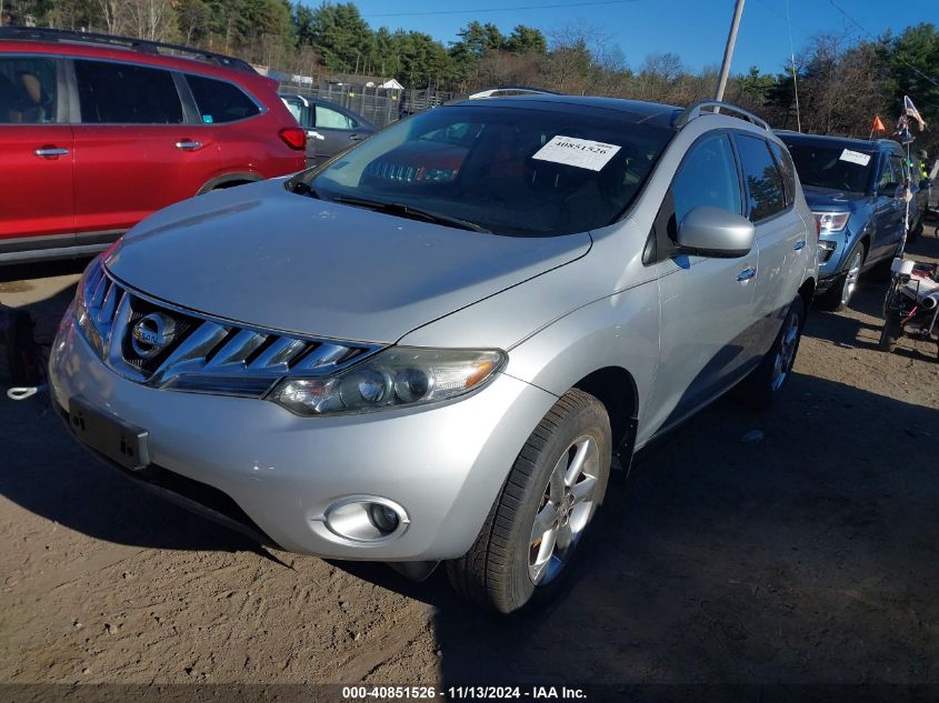 2010 Nissan Murano Sl VIN: JN8AZ1MW5AW137615 Lot: 40851526