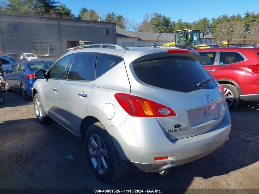 2010 Nissan Murano Sl VIN: JN8AZ1MW5AW137615 Lot: 40851526