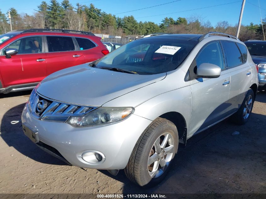 2010 Nissan Murano Sl VIN: JN8AZ1MW5AW137615 Lot: 40851526