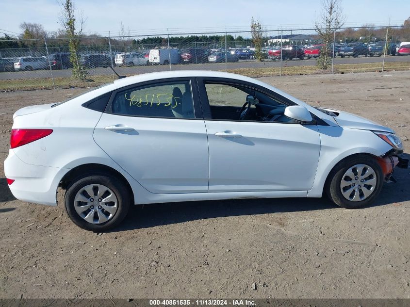 2017 Hyundai Accent Se VIN: KMHCT4AEXHU338771 Lot: 40851535