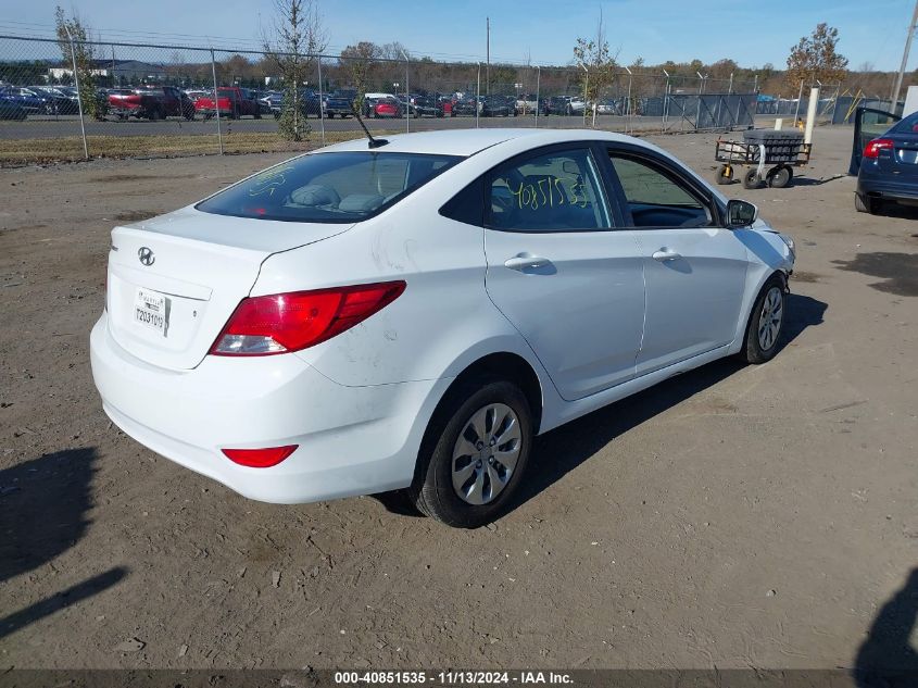 VIN KMHCT4AEXHU338771 2017 Hyundai Accent, SE no.4