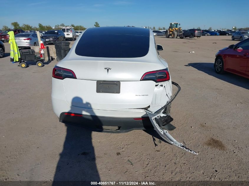 2023 Tesla Model Y Awd/Long Range Dual Motor All-Wheel Drive VIN: 7SAYGDEEXPA036686 Lot: 40851767