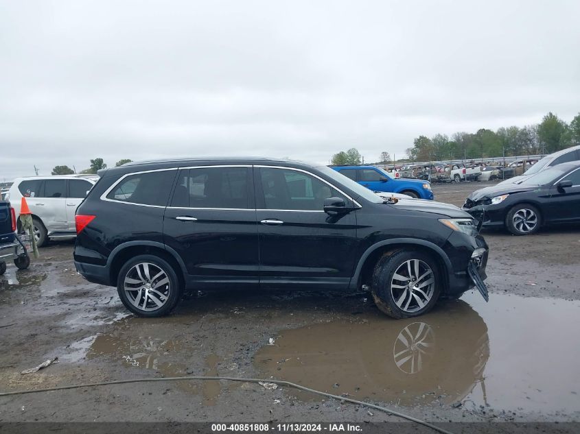 2017 Honda Pilot Touring VIN: 5FNYF6H93HB022434 Lot: 40851808