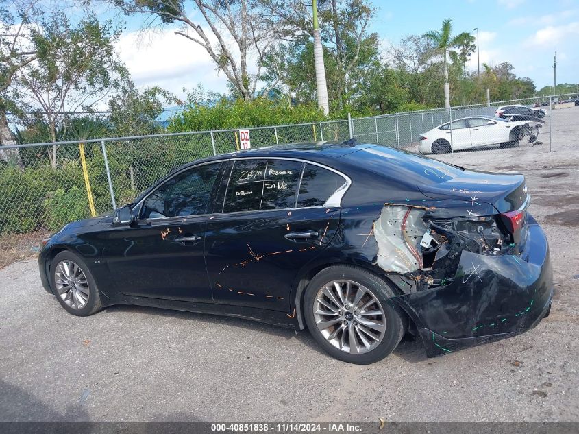 2019 Infiniti Q50 3.0T Luxe VIN: JN1EV7AP1KM518838 Lot: 40851838