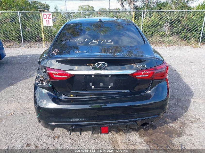 2019 Infiniti Q50 3.0T Luxe VIN: JN1EV7AP1KM518838 Lot: 40851838