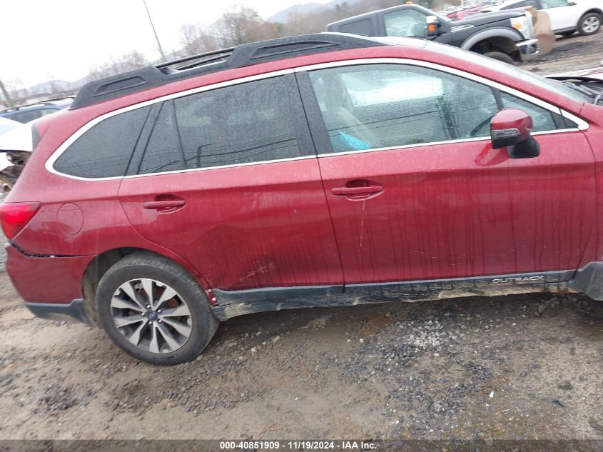 2017 Subaru Outback 2.5I Limited VIN: 4S4BSANC5H3318794 Lot: 40851909