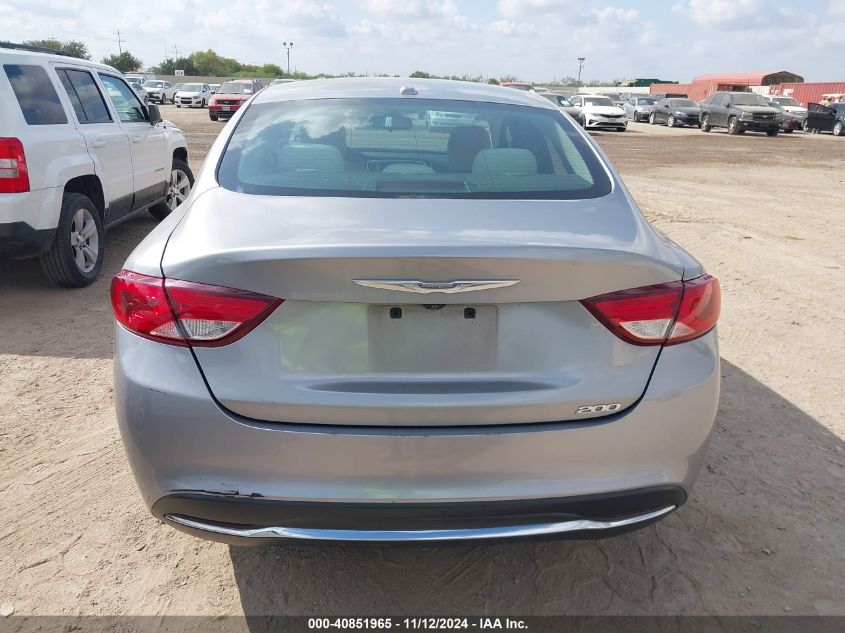 2016 Chrysler 200 Limited VIN: 1C3CCCAB4GN126787 Lot: 40851965