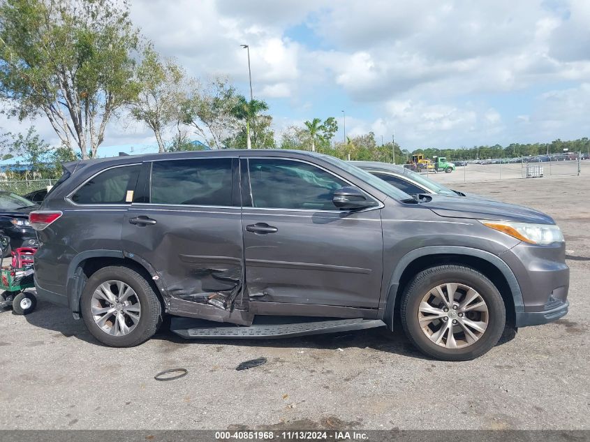 2015 Toyota Highlander Le Plus V6 VIN: 5TDBKRFH9FS154118 Lot: 40851968