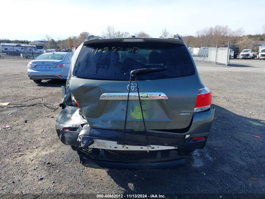 2013 Toyota Highlander Limited V6 VIN: 5TDDK3EH8DS202051 Lot: 40852012