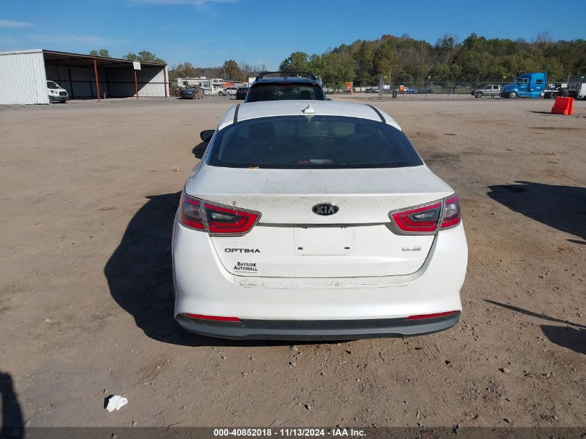 2016 Kia Optima Hybrid VIN: KNAGM4AD9G5092389 Lot: 40852018