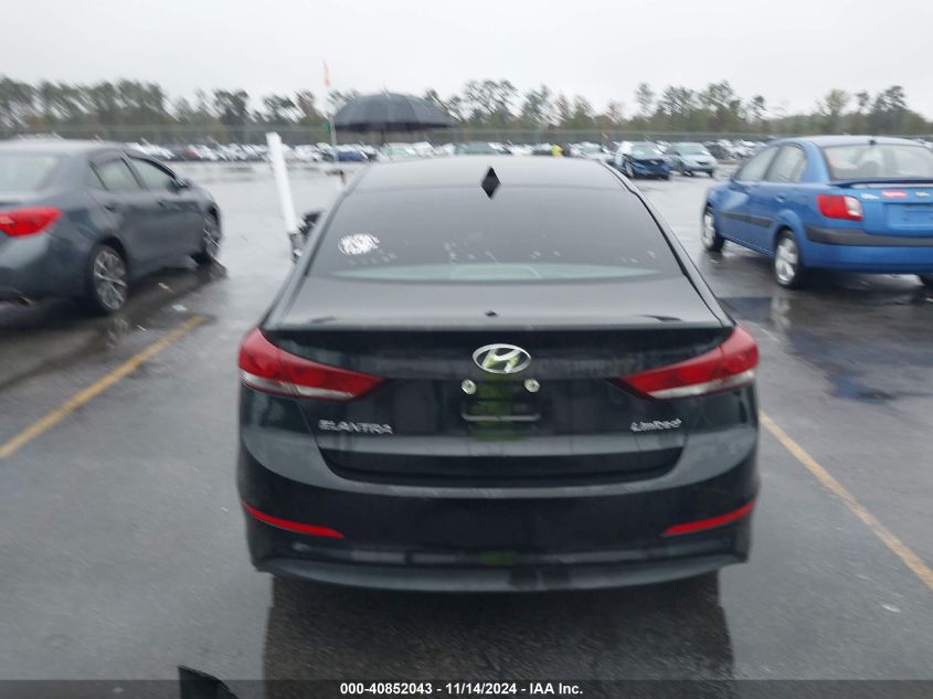 2017 HYUNDAI ELANTRA LIMITED - 5NPD84LFXHH106794