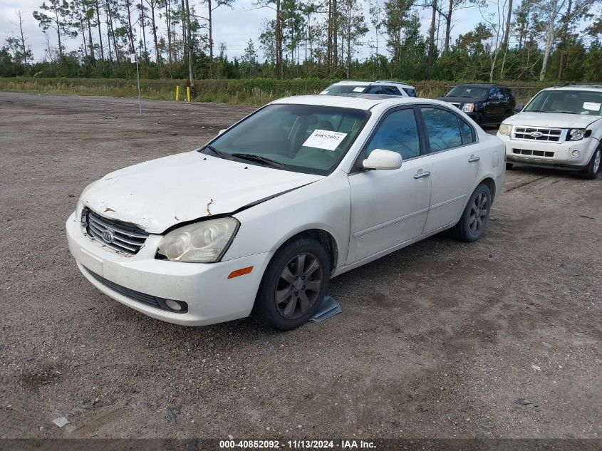 2006 Kia Optima Ex V6 (New)/Lx V6 (New) VIN: KNAGE124865051163 Lot: 40852092