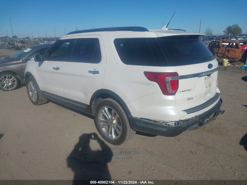 VIN 1FM5K7F89KGA39696 2019 Ford Explorer, Limited no.3