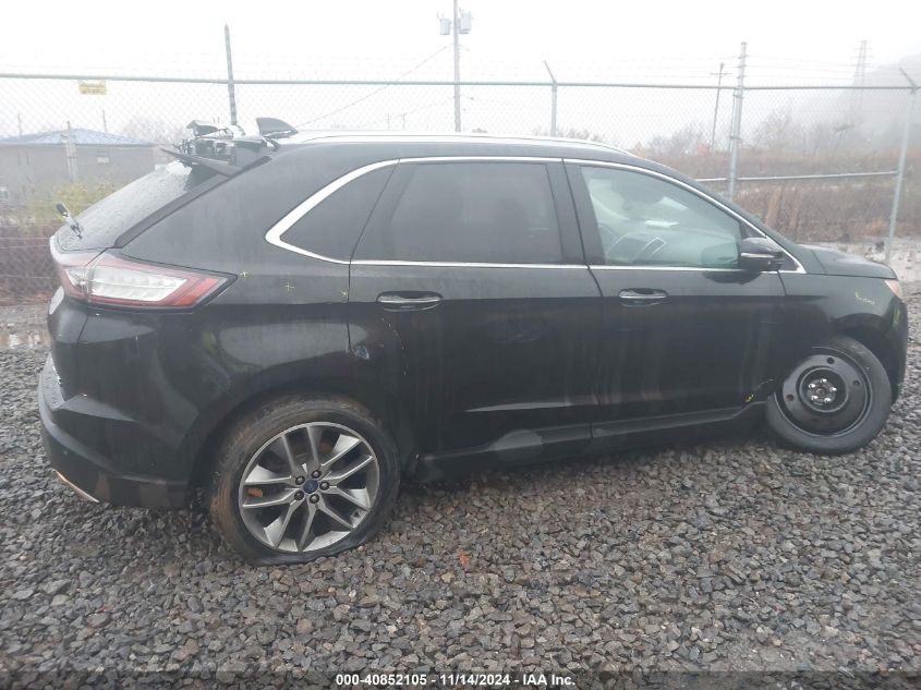 2015 Ford Edge Titanium VIN: 2FMTK4K95FBC10462 Lot: 40852105