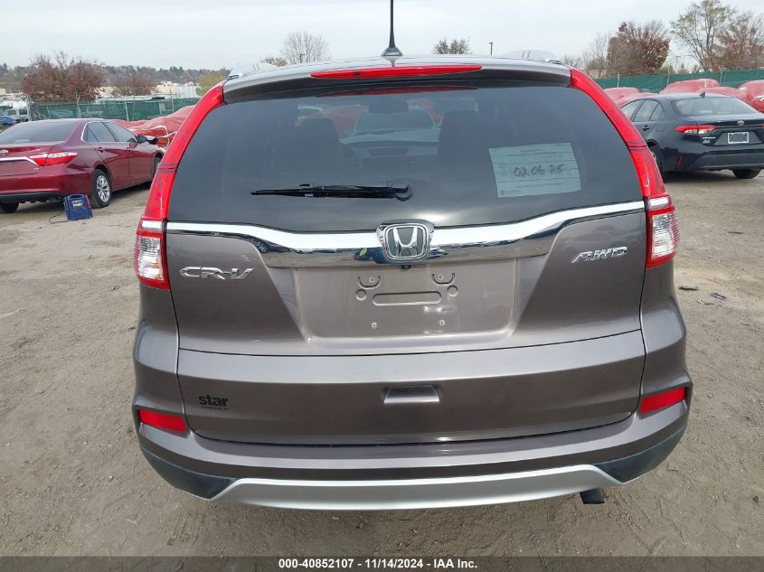 2015 Honda Cr-V Ex-L VIN: 2HKRM4H7XFH691636 Lot: 40852107