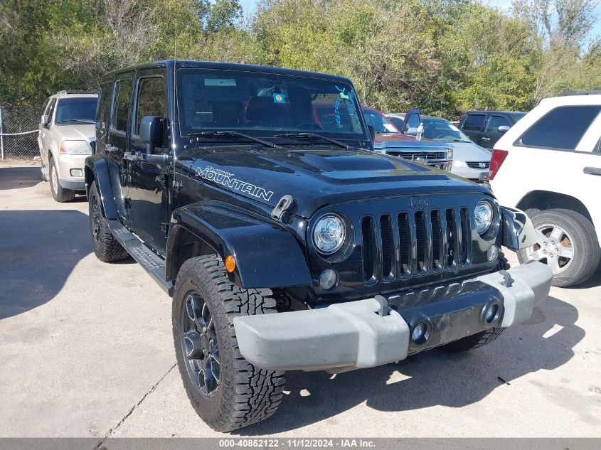 2017 Jeep Wrangler Unlimited Smoky Mountain 4X4 VIN: 1C4BJWEG1HL687661 Lot: 40852122