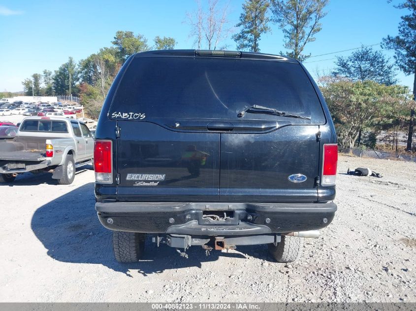 2003 Ford Excursion Limited VIN: 1FMNU43S33EB45955 Lot: 40852123