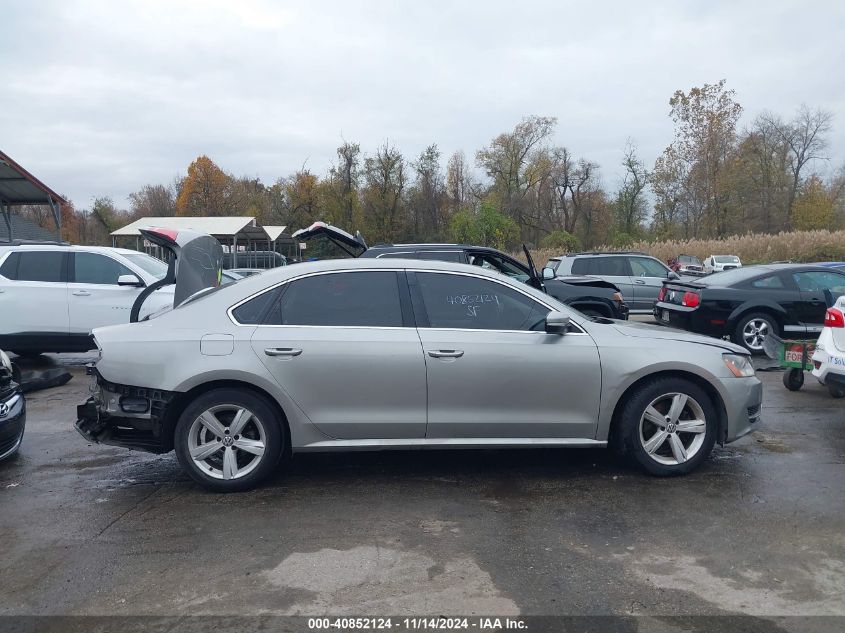 2013 Volkswagen Passat 2.5L Se VIN: 1VWBP7A31DC006073 Lot: 40852124