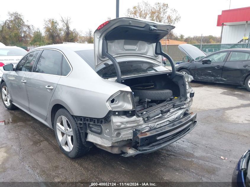 2013 VOLKSWAGEN PASSAT 2.5L SE - 1VWBP7A31DC006073