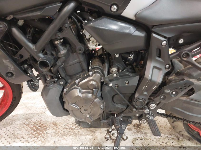 2020 Yamaha Mt07 VIN: JYARM27E6LA007697 Lot: 40852125