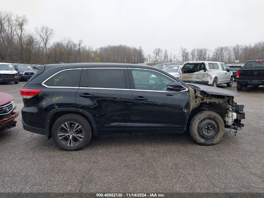 2018 Toyota Highlander Le Plus VIN: 5TDBZRFH7JS835432 Lot: 40852130