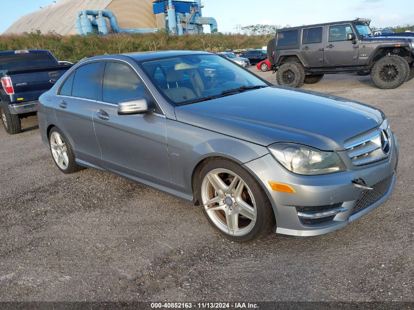 2012 Mercedes-Benz C 250 Luxury/Sport VIN: WDDGF4HB9CA624622 Lot: 40852163