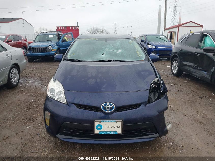 2013 Toyota Prius Four VIN: JTDKN3DU7D0354807 Lot: 40852226