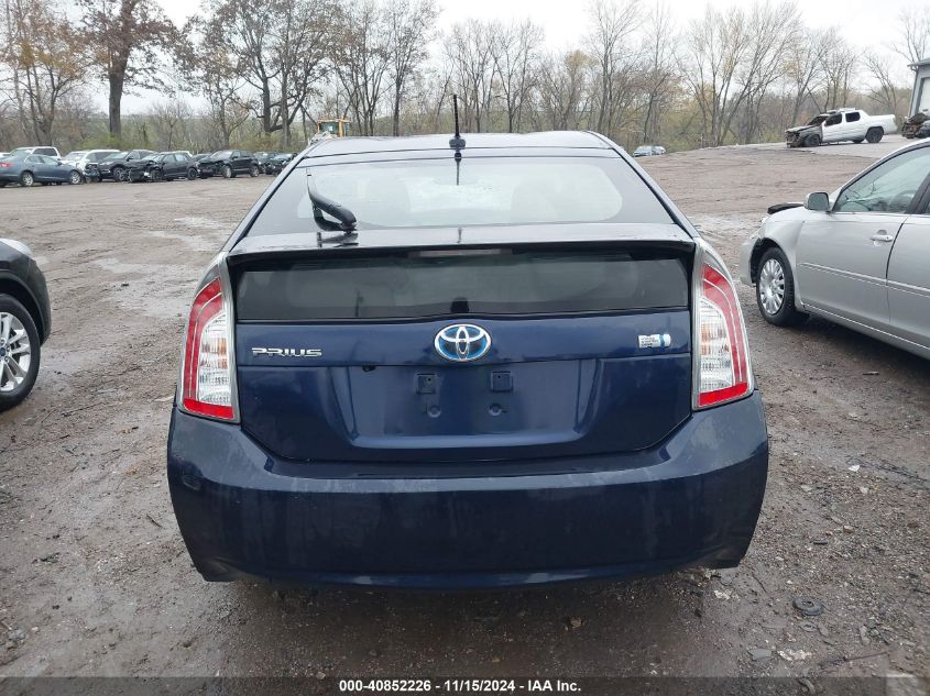 2013 Toyota Prius Four VIN: JTDKN3DU7D0354807 Lot: 40852226