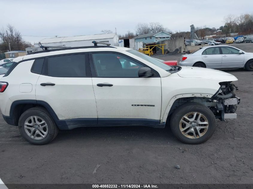 2018 Jeep Compass Sport 4X4 VIN: 3C4NJDAB7JT100191 Lot: 40852232