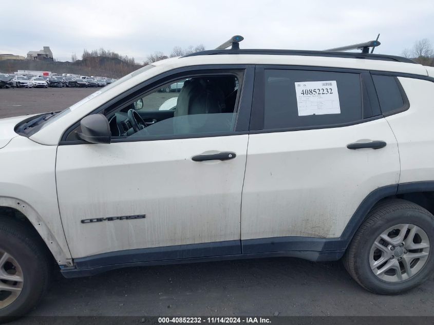 2018 Jeep Compass Sport 4X4 VIN: 3C4NJDAB7JT100191 Lot: 40852232