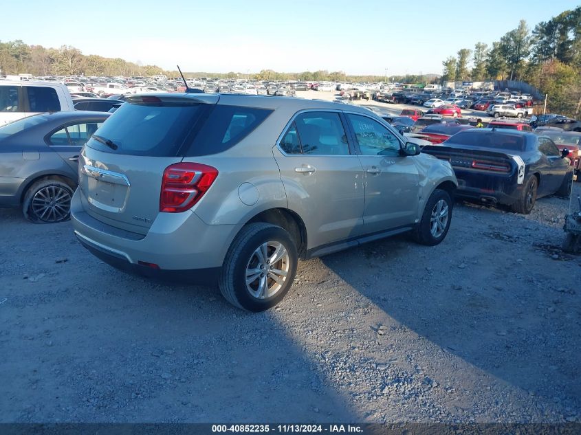 2016 Chevrolet Equinox Ls VIN: 2GNALBEK1G1187904 Lot: 40852235