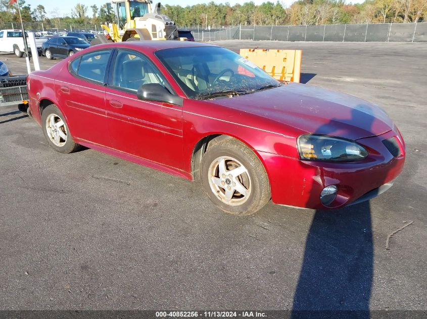 2004 Pontiac Grand Prix Gt1 VIN: 2G2WP522541289523 Lot: 40852256