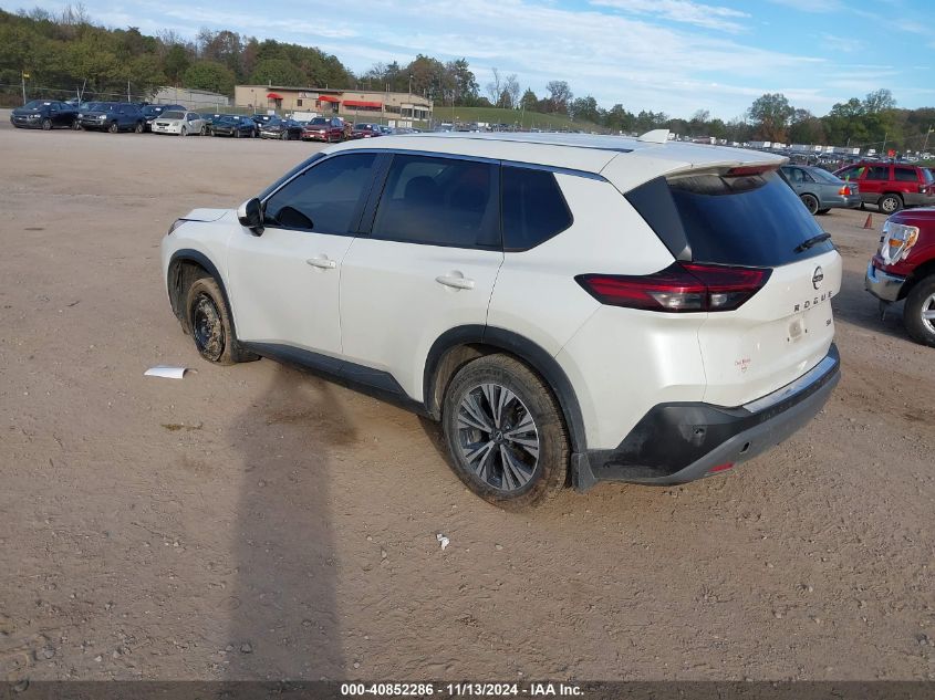 VIN 5N1BT3BAXNC673127 2022 Nissan Rogue, Sv Fwd no.3