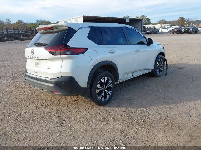 VIN 5N1BT3BAXNC673127 2022 Nissan Rogue, Sv Fwd no.4