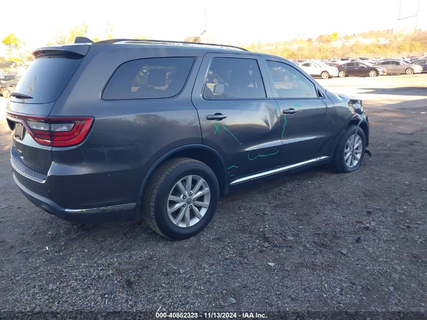 2015 Dodge Durango Sxt VIN: 1C4RDJAG6FC954224 Lot: 40852323