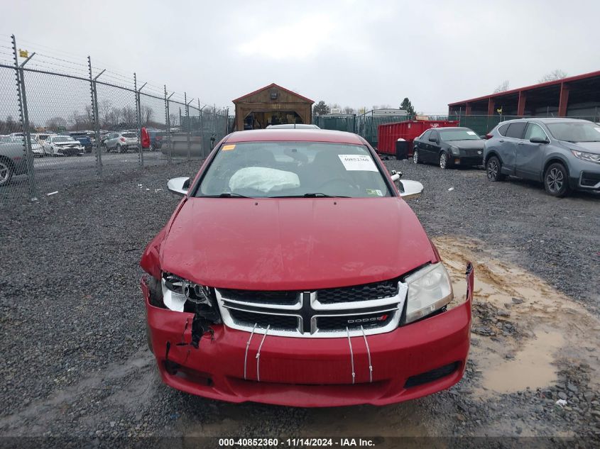 2013 Dodge Avenger Se VIN: 1C3CDZAB1DN590521 Lot: 40852360