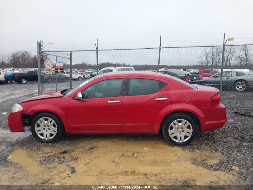 2013 Dodge Avenger Se VIN: 1C3CDZAB1DN590521 Lot: 40852360