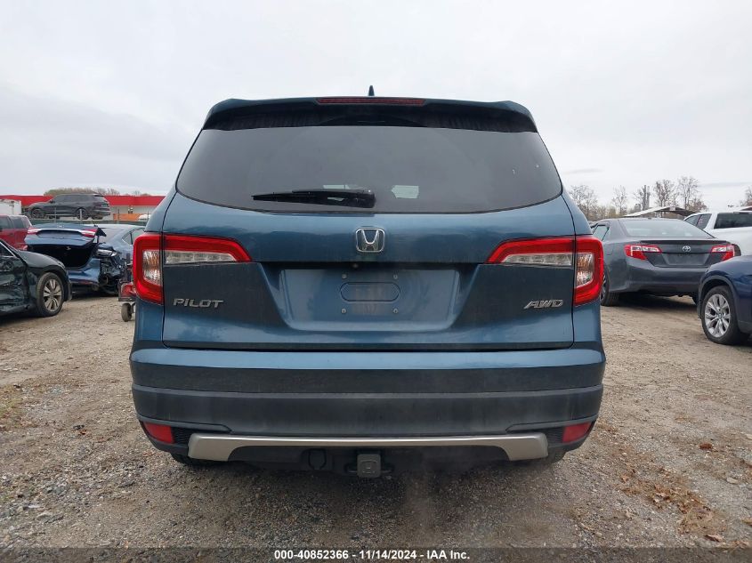 2019 Honda Pilot Ex VIN: 5FNYF6H3XKB073061 Lot: 40852366