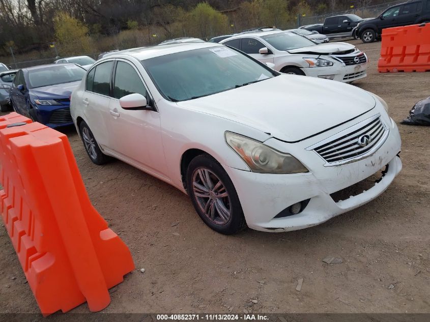 2011 Infiniti G25X VIN: JN1DV6AR5BM652324 Lot: 40852371