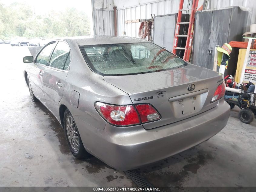 2004 Lexus Es 330 Base (A5) VIN: JTHBA30G545039095 Lot: 40852373