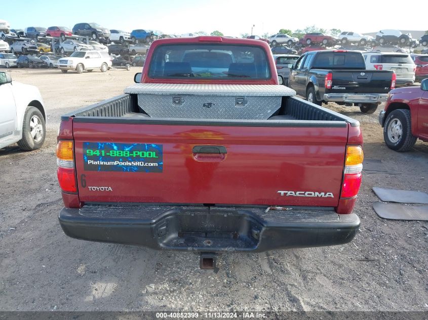 2002 Toyota Tacoma Prerunner VIN: 5TENM92N52Z132262 Lot: 40852399