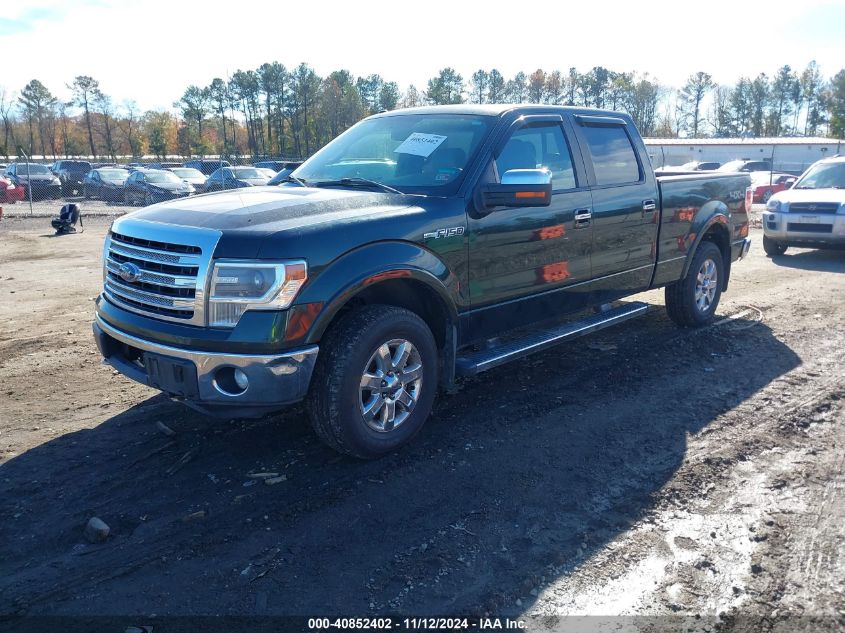 2013 Ford F-150 Lariat VIN: 1FTFW1ET3DKF83837 Lot: 40852402