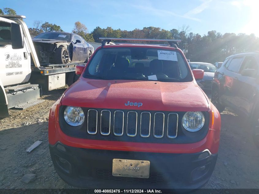 2016 Jeep Renegade Latitude VIN: ZACCJABT5GPD53698 Lot: 40852475