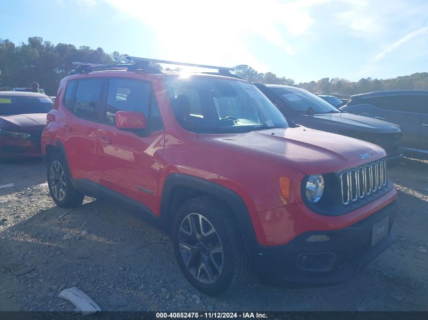 2016 Jeep Renegade Latitude VIN: ZACCJABT5GPD53698 Lot: 40852475