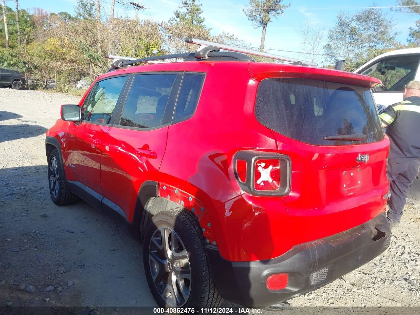 2016 Jeep Renegade Latitude VIN: ZACCJABT5GPD53698 Lot: 40852475