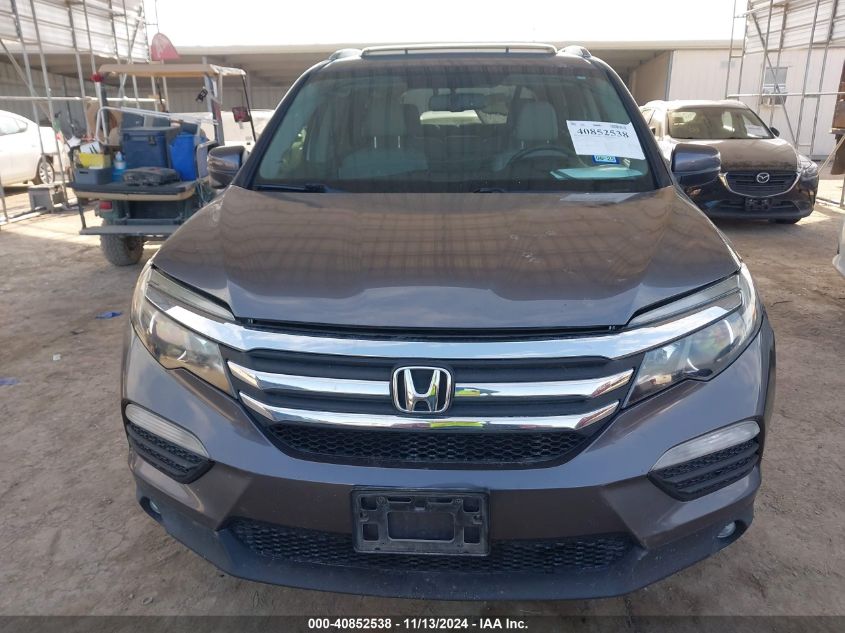 2016 Honda Pilot Ex-L VIN: 5FNYF6H86GB074145 Lot: 40852538