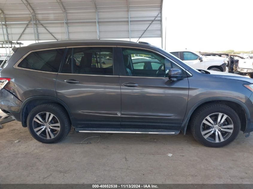 2016 Honda Pilot Ex-L VIN: 5FNYF6H86GB074145 Lot: 40852538